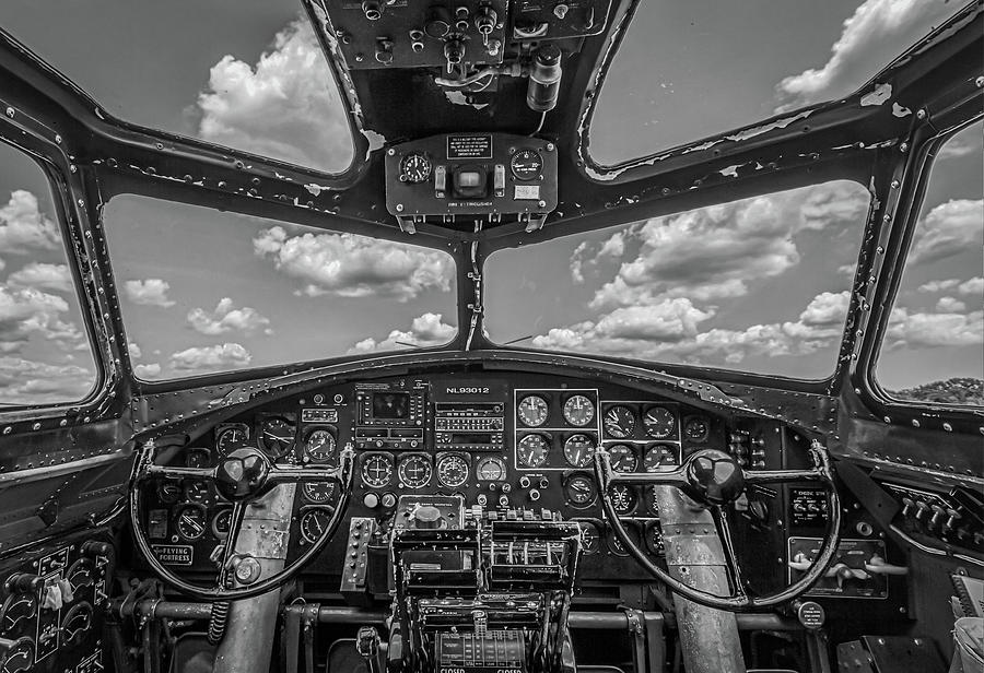 Airplane Photograph - B-17 In The Pilot Seat by Mike Burgquist