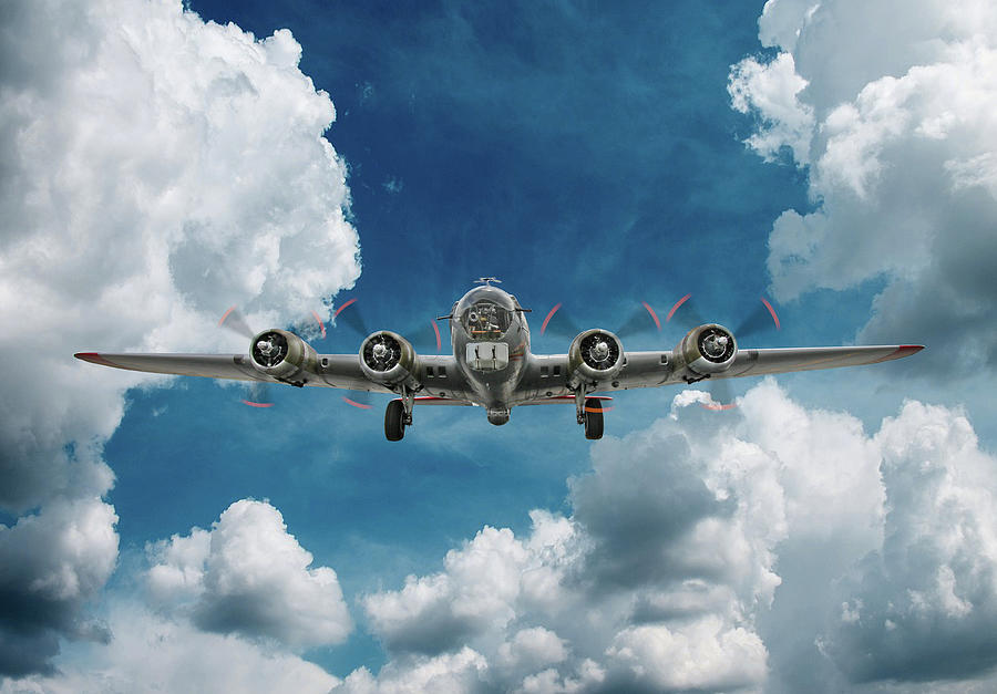 B-17 Mission Success Digital Art by Glenn Holbrook