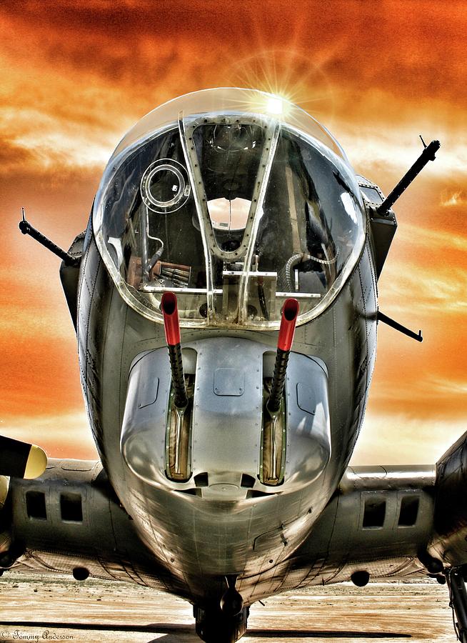 B-17 on the Tarmac 1 Photograph by Tommy Anderson
