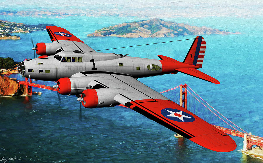 B-17B Flying Fortress Oil Digital Art By Tommy Anderson - Pixels