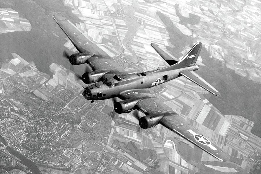 B-17E In Flight Photograph By DeepEarth Images - Fine Art America