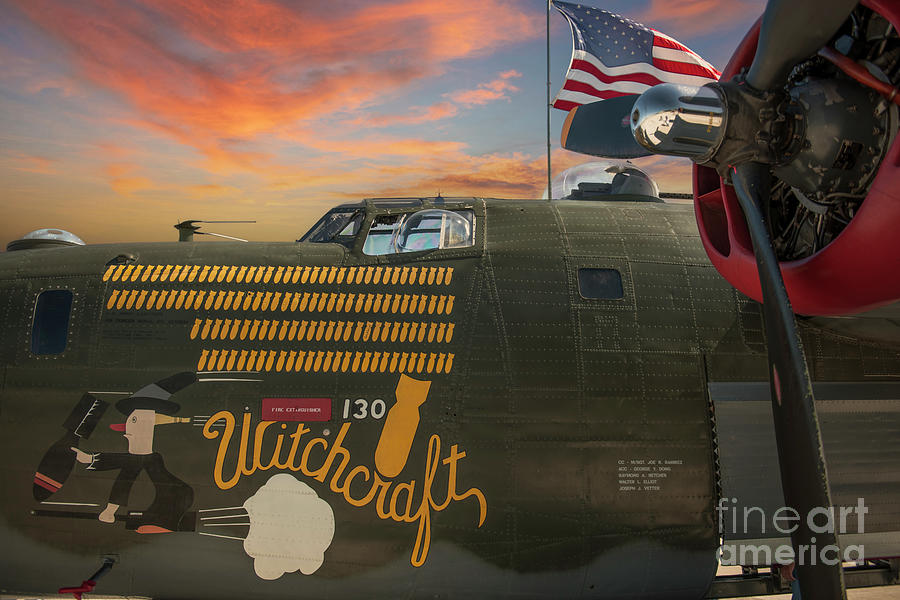 B-17G Flying Fortress World War II Bomber - Witchcraft Photograph by Dale Powell