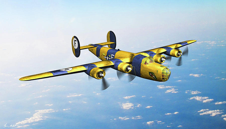 B-24d Lucky Gordon - Art Digital Art