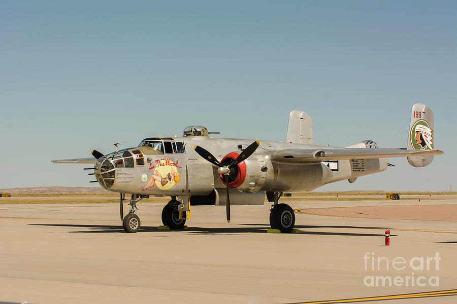 B-25 Mitchell Is In The Mood Photograph By John Bartelt - Pixels