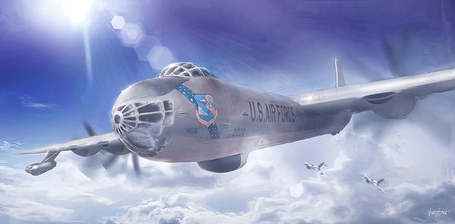 B-36 recon Digital Art by James Vaughan