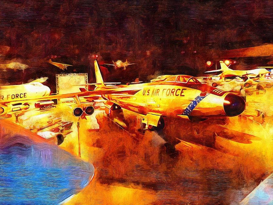 B-47 Mixed Media by Christopher Reed