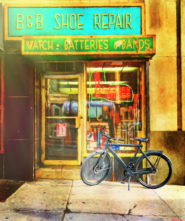 B and B Shoe Bicycle Photograph by Craig J Satterlee