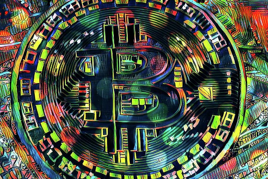 B Is For Bitcoin  Digital Art by Ally White