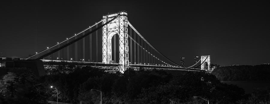 B/W George Washington Bridge on 9/11/2021 Photograph by Theodore Jones