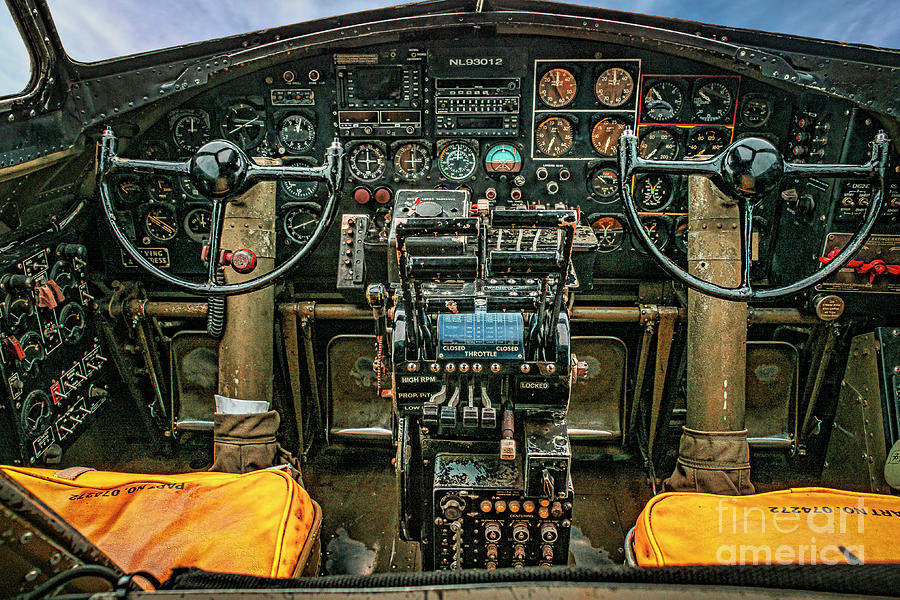B17-G Cockpit Photograph by Nick Zelinsky Jr