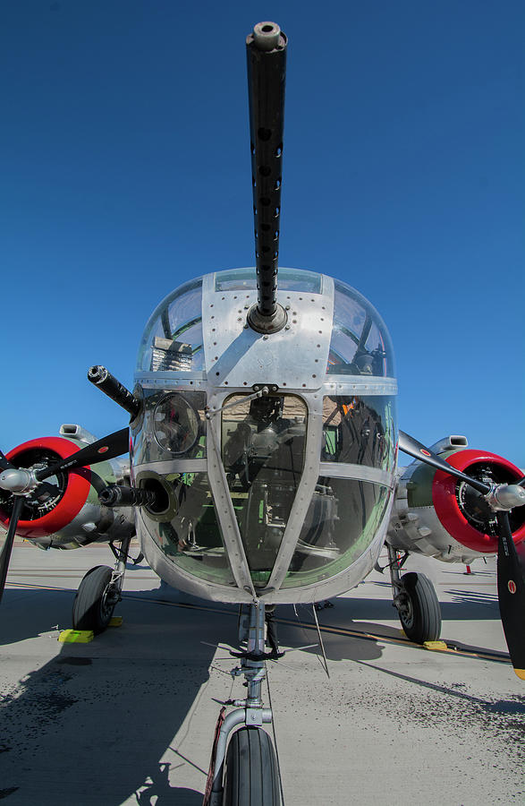 B25 Bomber Nose Photograph by Brian Howerton