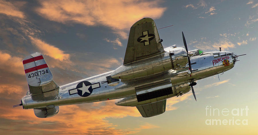 B25 In Flight Photograph by Kevin Fortier