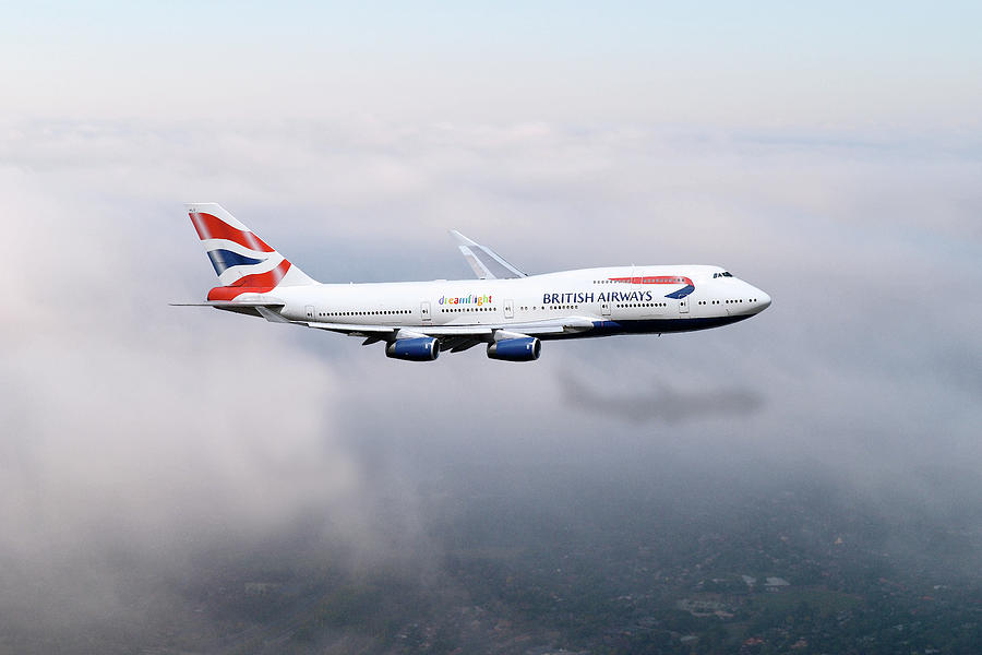 BA Boeing 747-400 Digital Art by Airpower Art