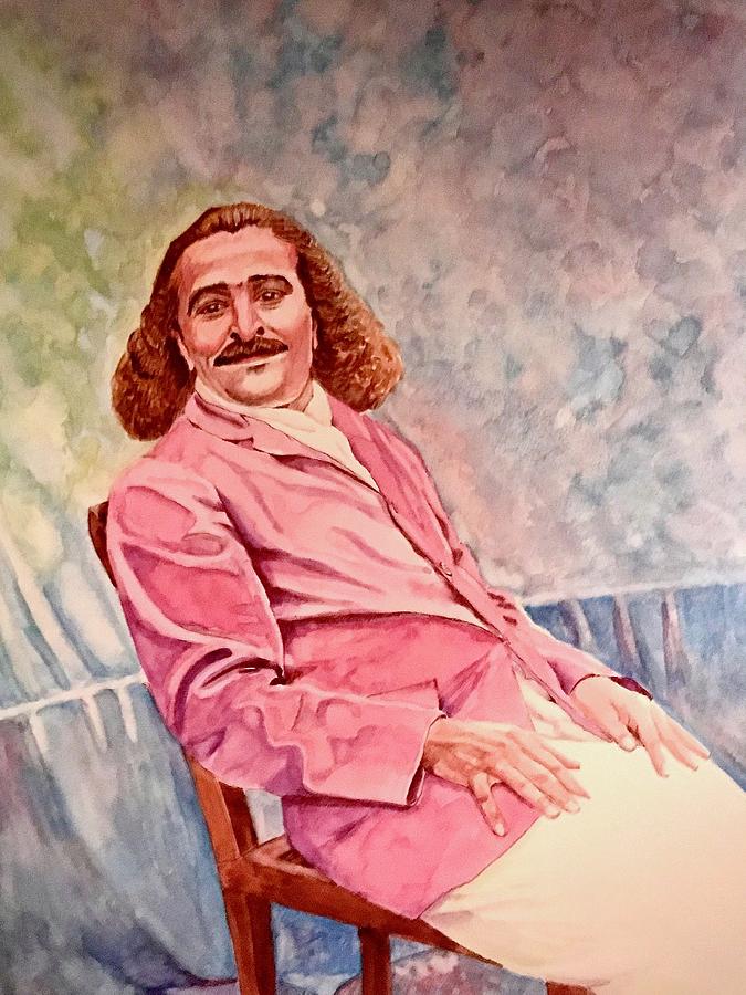 Baba In Chair Painting by Pam Rubenstein