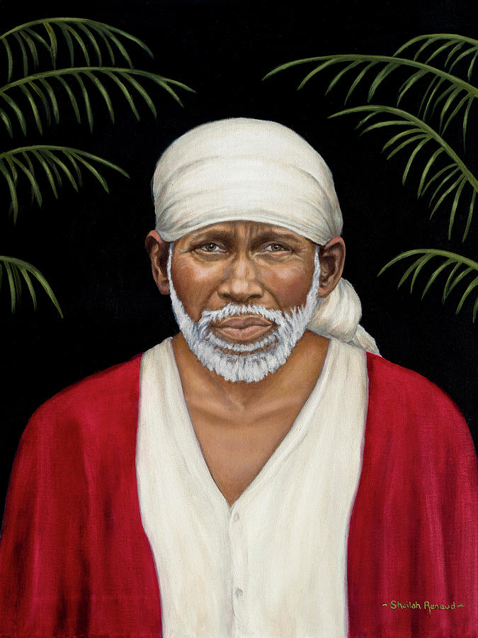 Baba in Red Painting by Sheilah Renaud