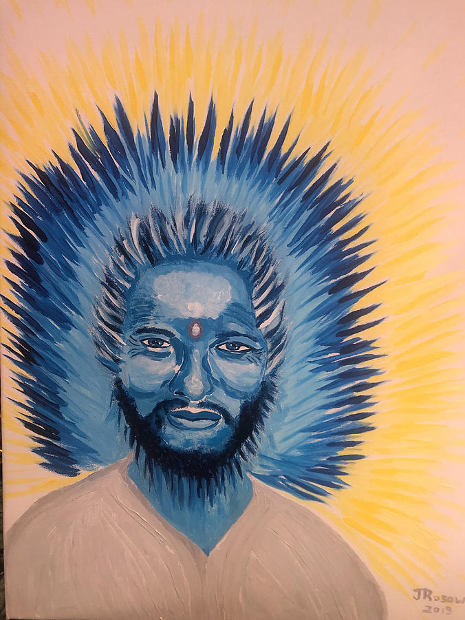 Baba Muktananda From the Ether Painting by Joel Rosow