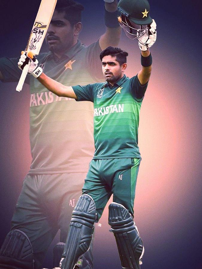 Babar Azam Painting By Veer Singh