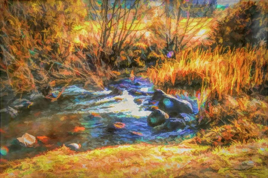 Babbling Brook Digital Art by Frank Lee