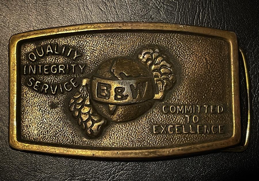 Babcock Wilcox Belt Buckle Photograph by Gregory A Mitchell Photography