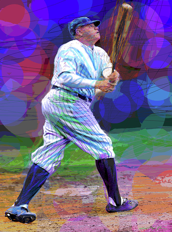 Babe Ruth Painting by David Lloyd Glover