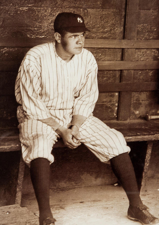Babe Ruth Dugout C1920 Painting