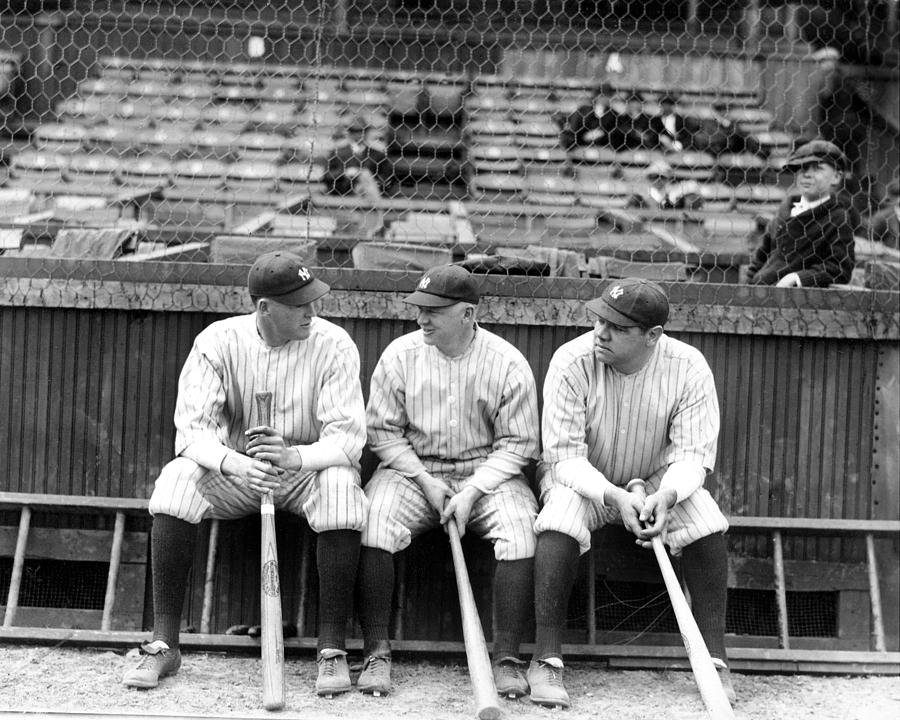 Babe Ruth Batting For Ny Yankees by Topical Press Agency