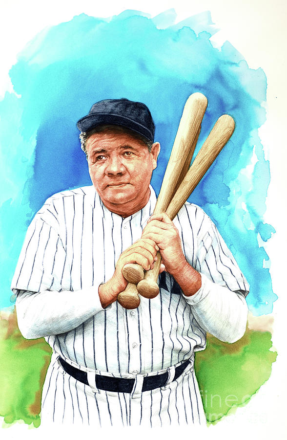 The 1920s - Babe Ruth Painting by Paul and Chris Calle
