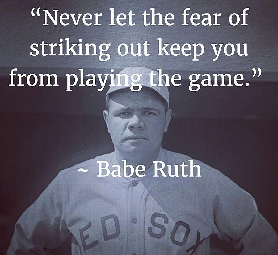 Babe Ruth Quotes v4 Photograph by Robert Banach