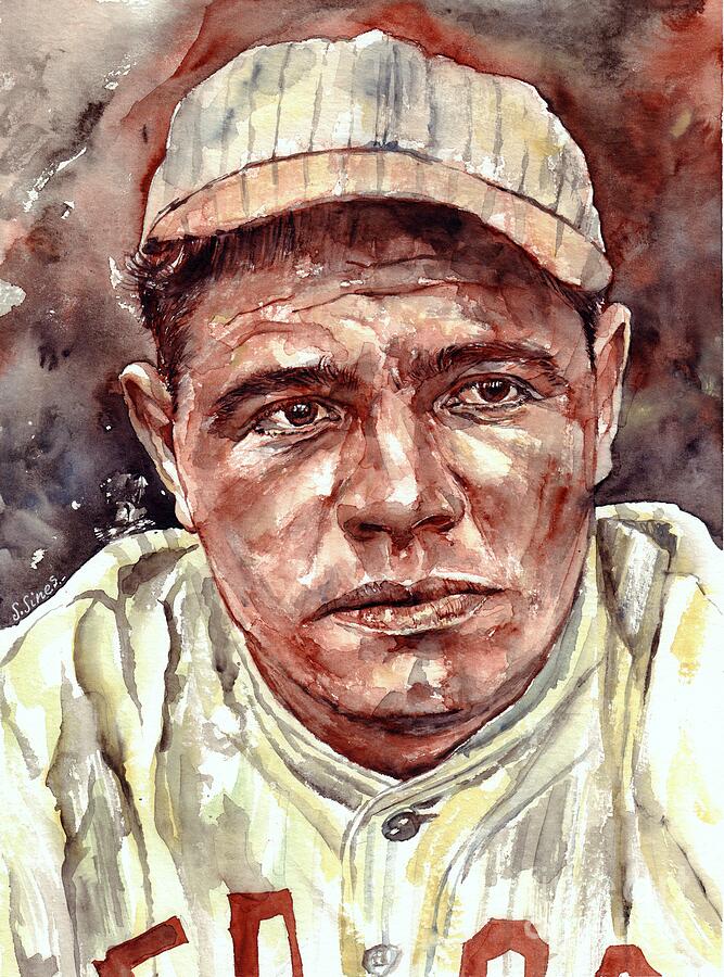 Babe Ruth Painting - Babe Ruth by Suzann Sines
