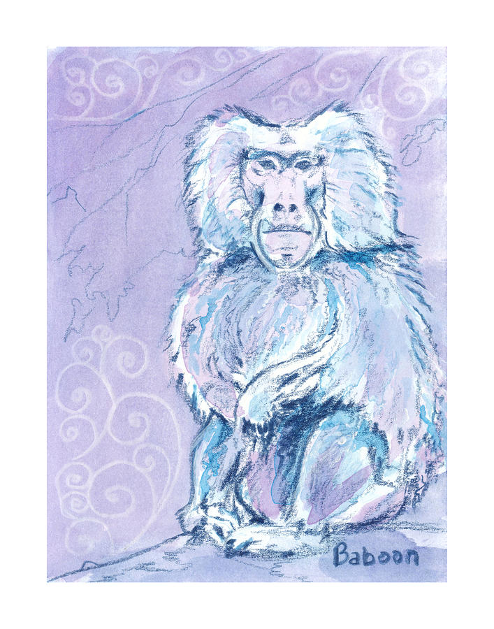 Baboon Zooly 2019 Drawing