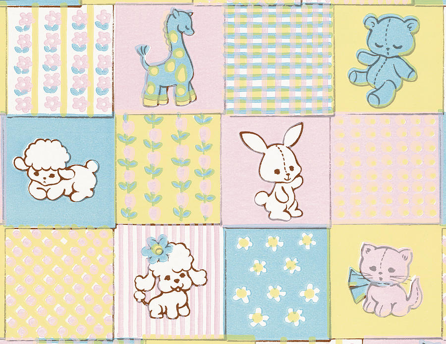 Baby animals pattern Drawing by CSA-Printstock
