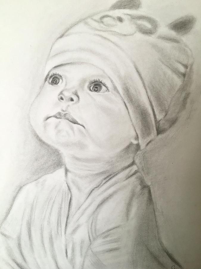 Baby Drawing by Candida Reeves - Fine Art America