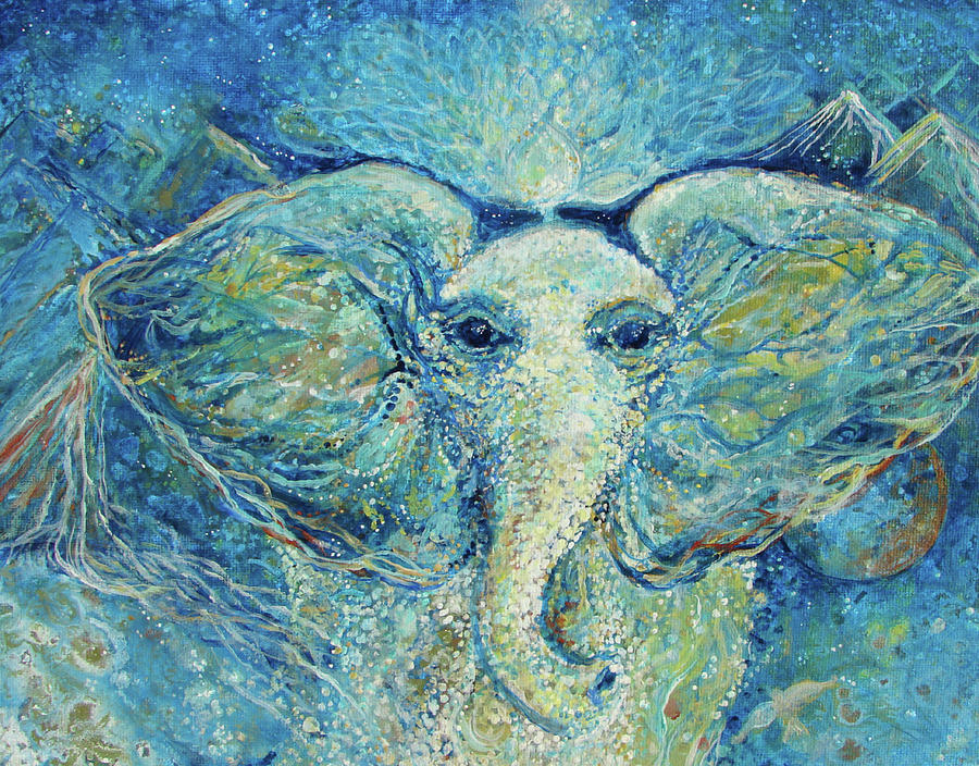 Baby Channels. Elephant Love Painting by Ashleigh Dyan Bayer