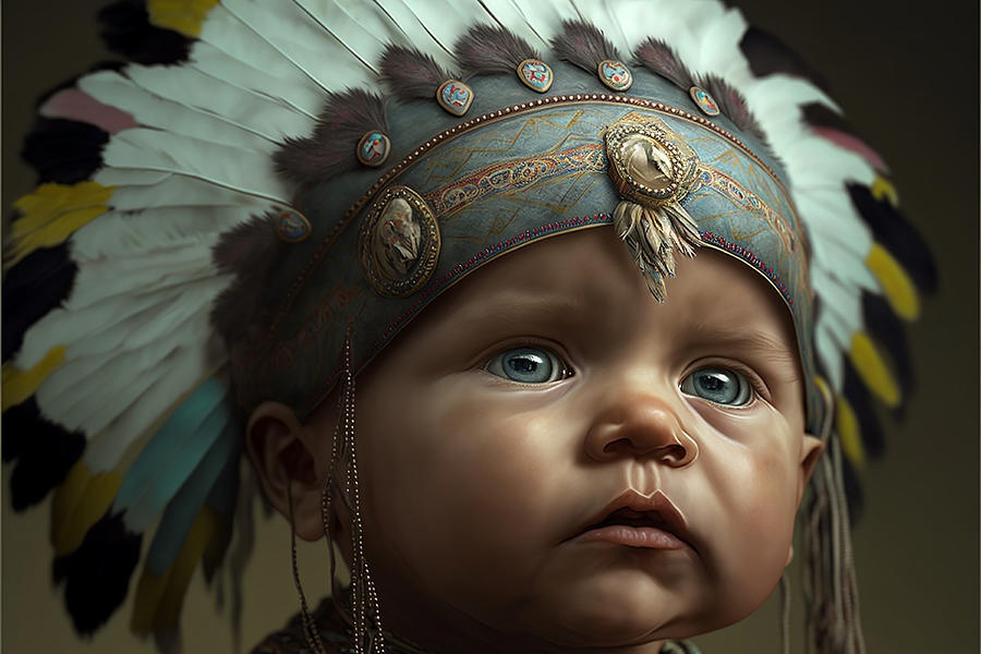 Baby Chief Digital Art by Steve McKinzie - Fine Art America