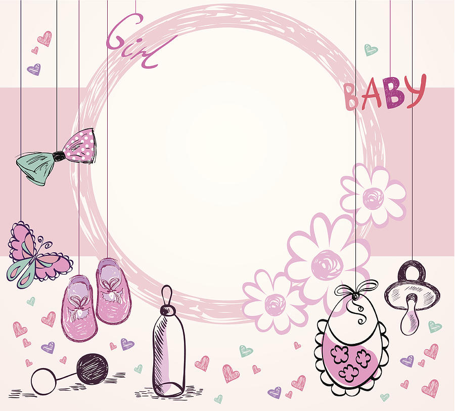 Baby Frame Drawing by Tapilipa