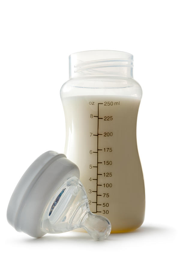 Baby Goods: Milk in Bottle Photograph by Floortje