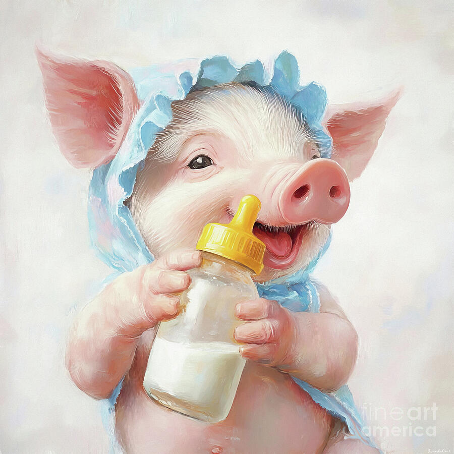 Baby Hamlet Painting by Tina LeCour Baby Hamlet Painting by Tina LeCour