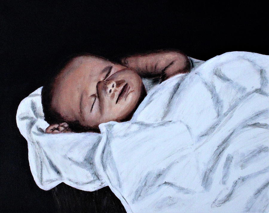 Jesus Christ Painting - Baby Jesus by Mikayla Ruth Reed