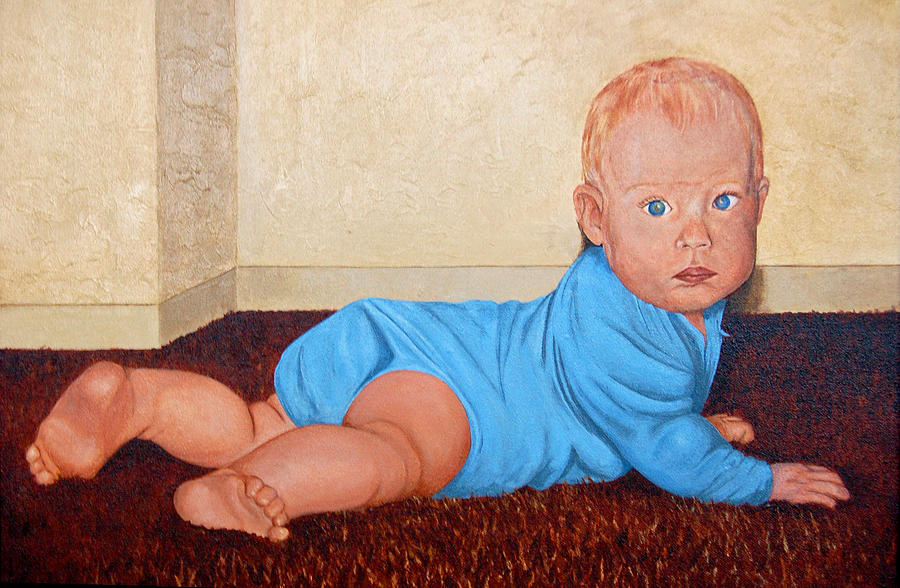 Baby Marcus Painting by AnnaJo Vahle