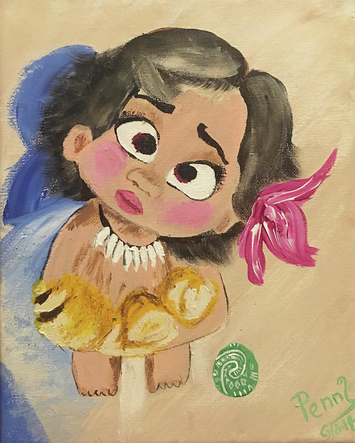 Baby Moana Painting By Penny Cothran