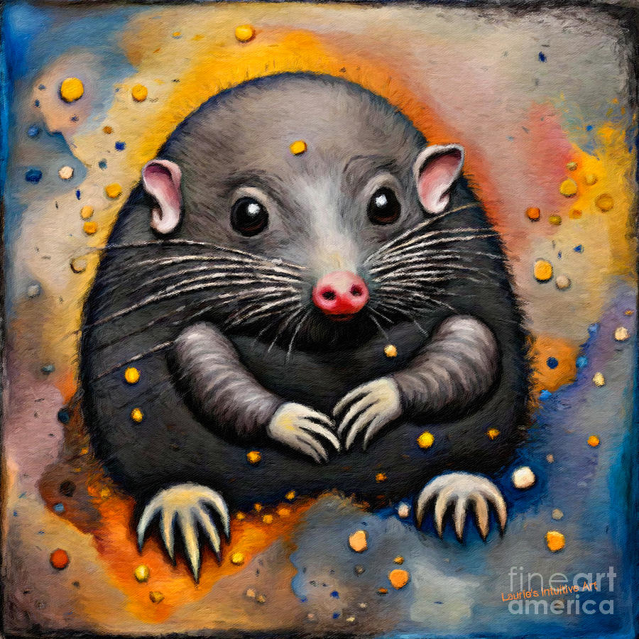 Baby Mole Art Digital Art by Lauries Intuitive