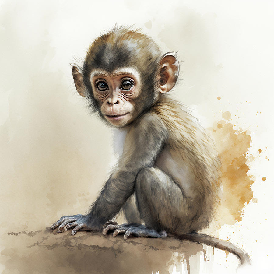 Baby Monkey IV Photograph by Athena Mckinzie - Fine Art America