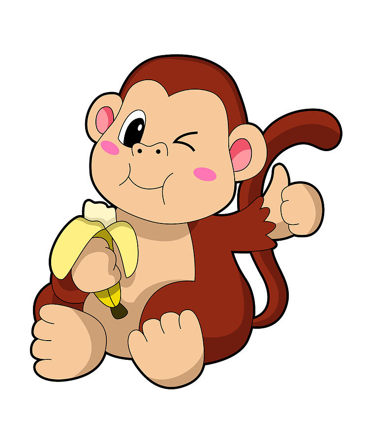 funny baby monkey cartoon