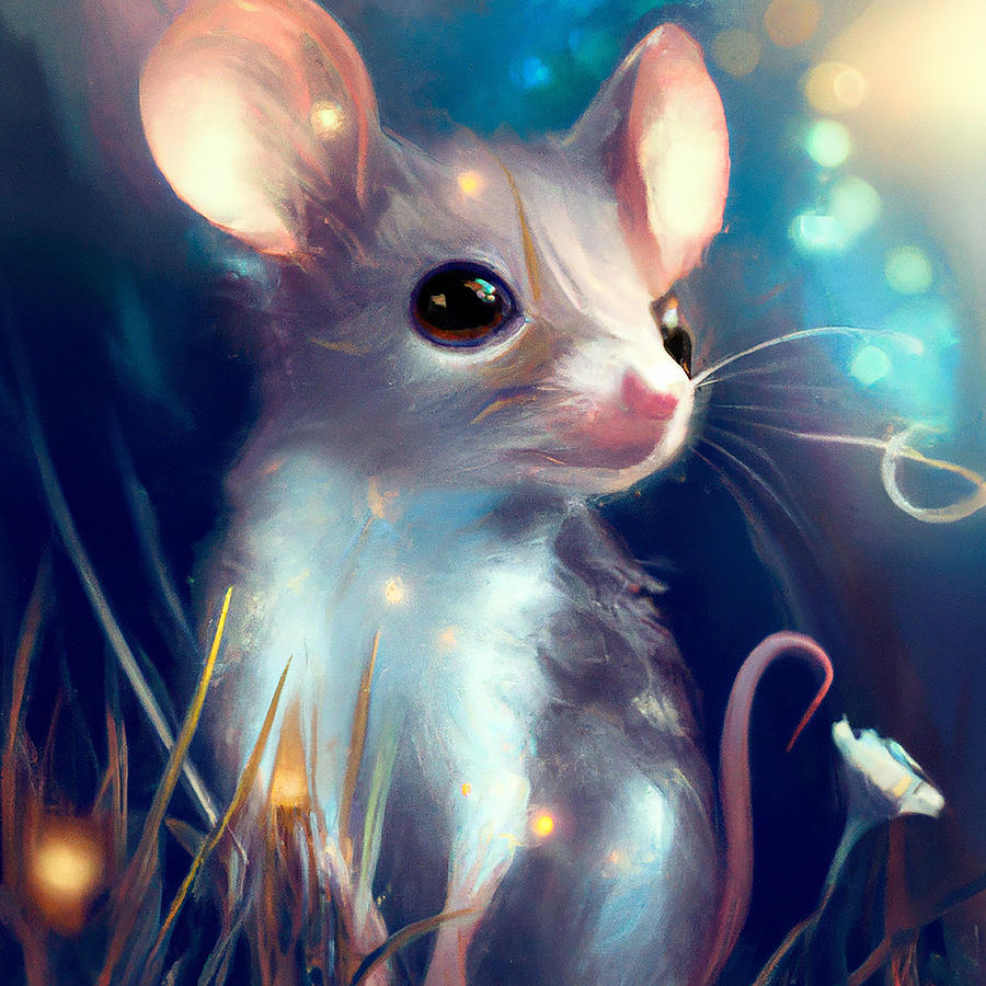 Baby Mouse Digital Art by Rhonda Barrett - Fine Art America