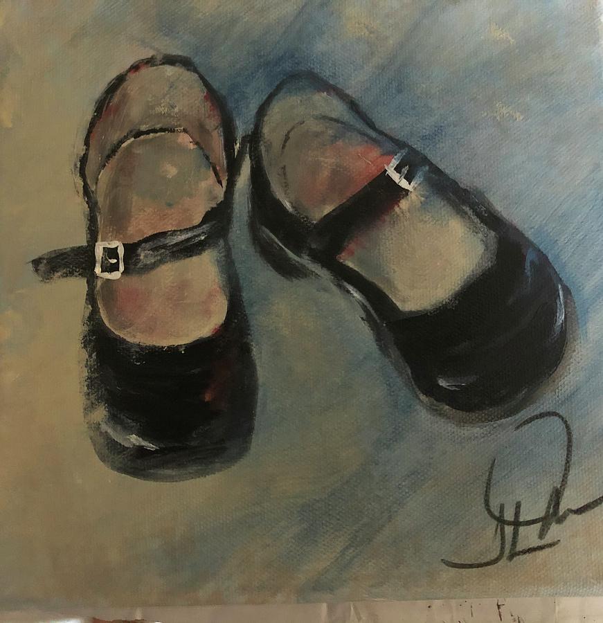 Baby Shoes Painting by Tami Mauer - Fine Art America