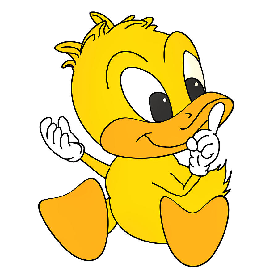 Baby Shushy Ducky Digital Art by John Haldane - Pixels