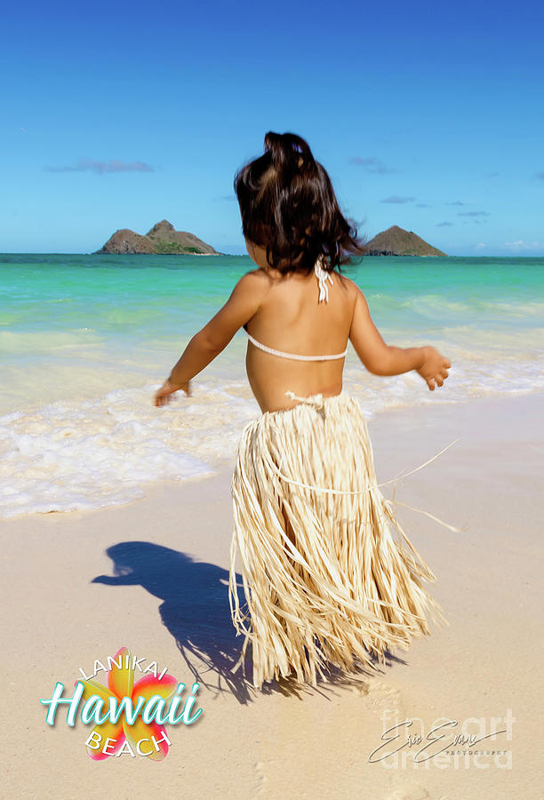  Baby Walking on Lanikai Beach Post Card Photograph by Aloha Art