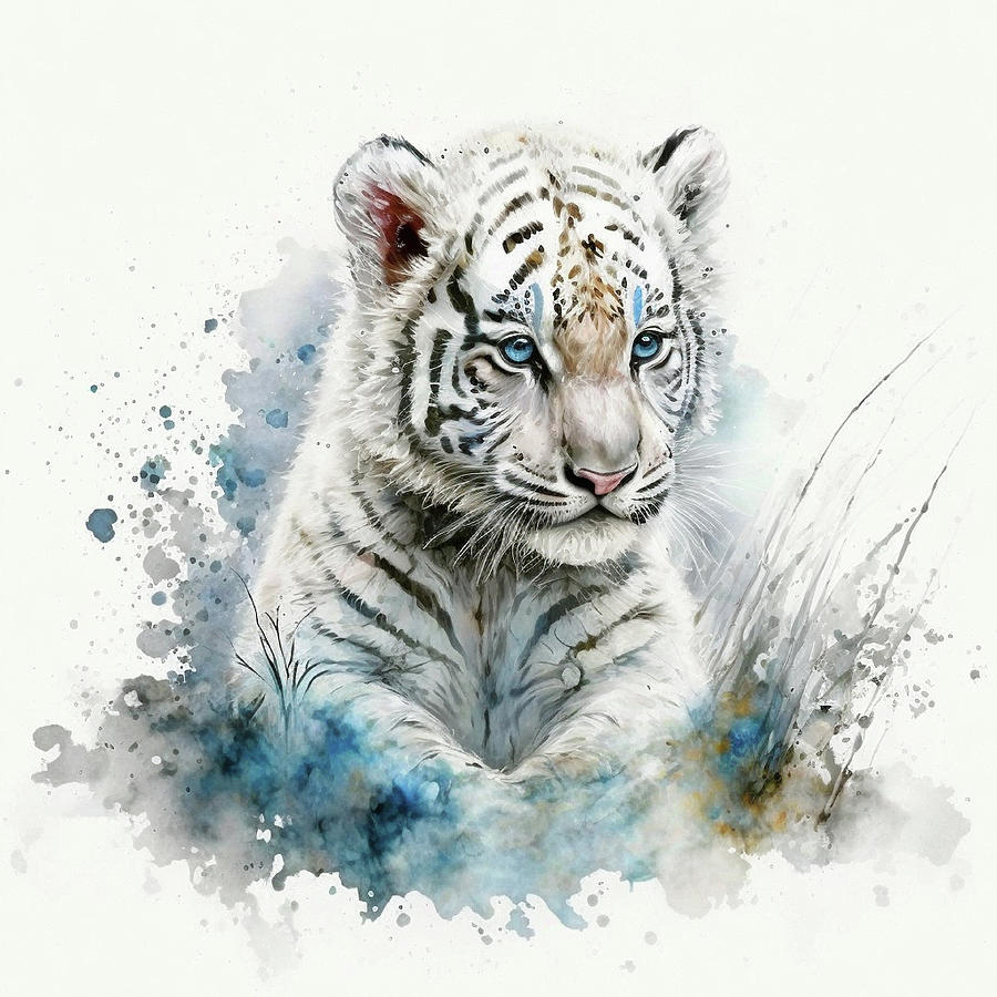 Baby White Tiger IV Photograph by Athena Mckinzie - Fine Art America