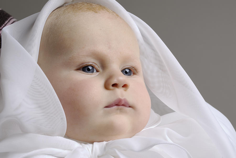Baby With Christening Dress Photograph by SilviaJansen