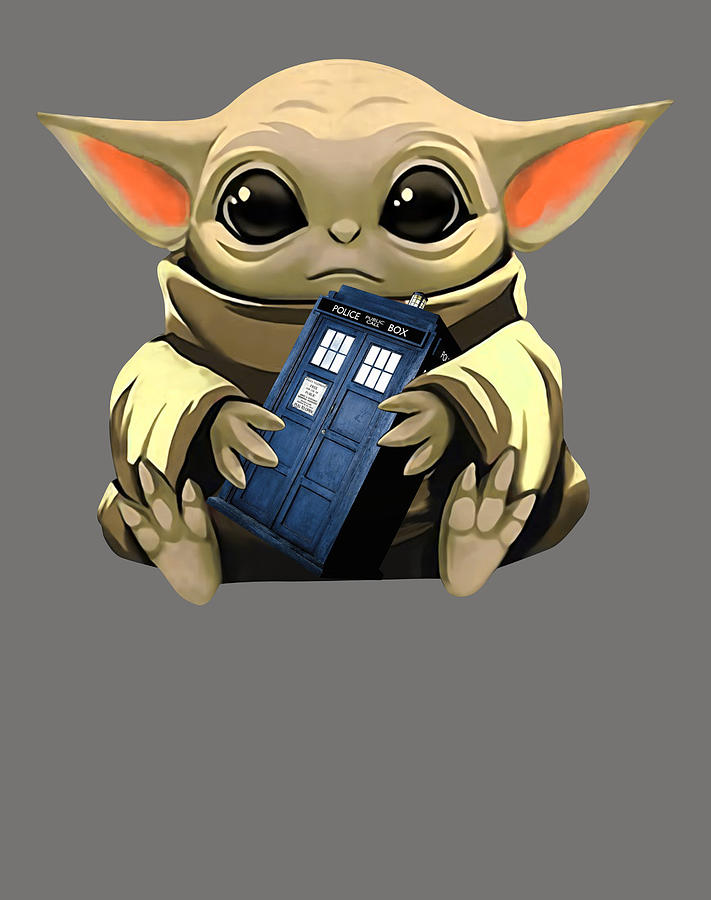 Baby Yoda Hug Phone Booth Doctor Who Star Wars T Shirt Gift Tee Summer ...